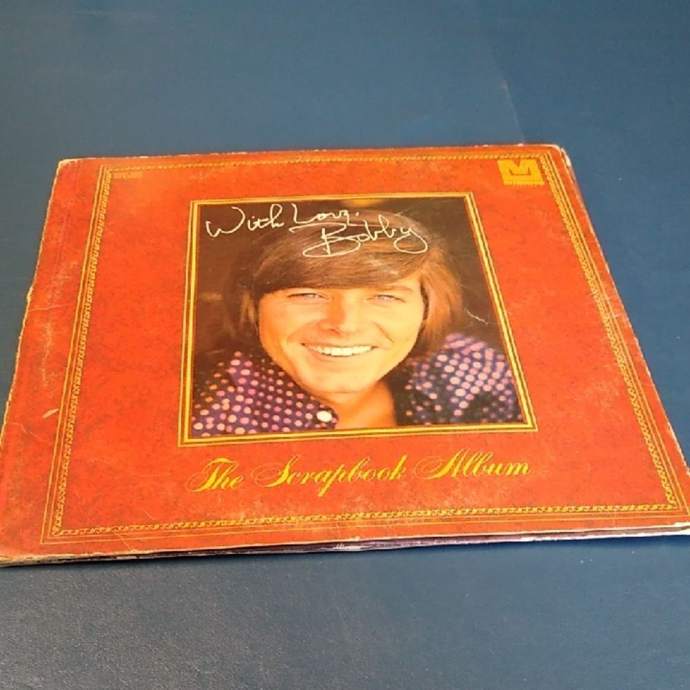 Bobby Sherman Red Scrapbook Album with Cover Art extra records?